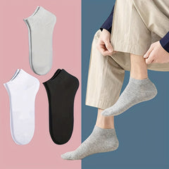 3/6pairs Low Cut Ankle Socks Breathable Comfortable for Men Women