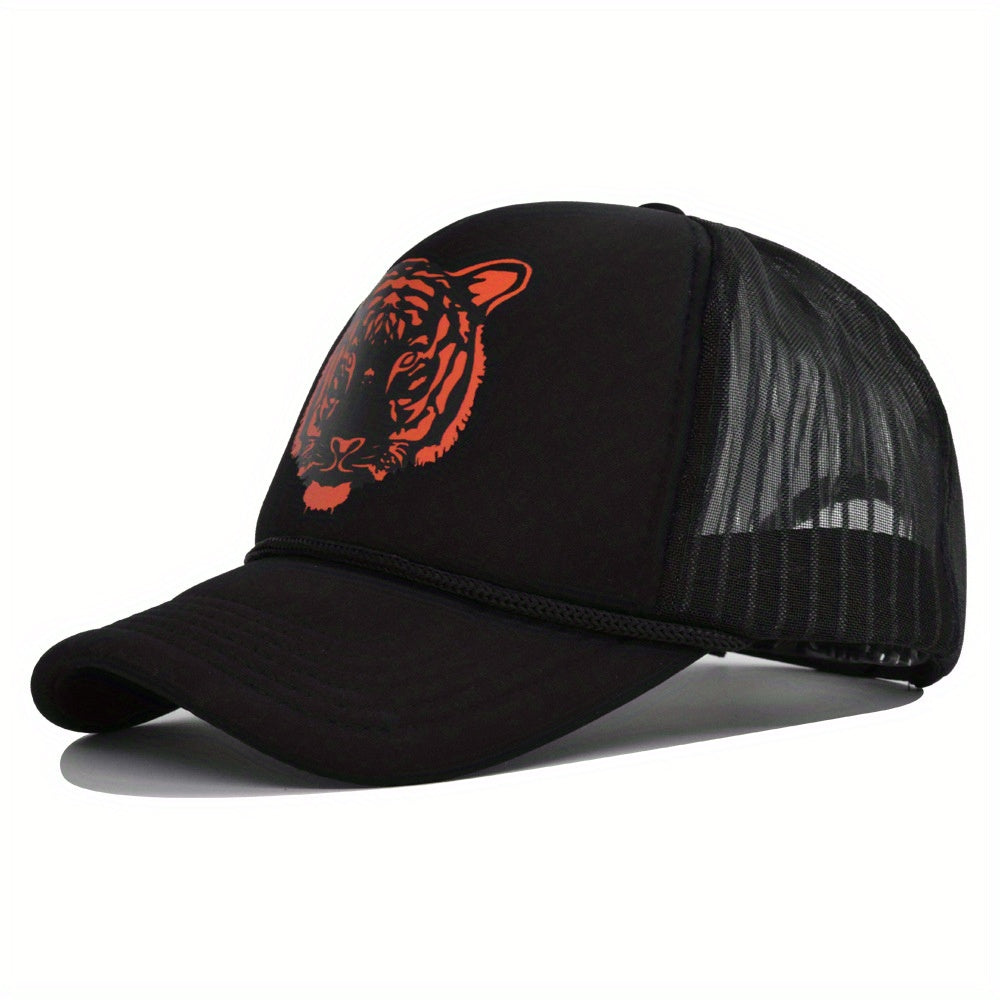 Men's Tiger Graphic Mesh Baseball Cap