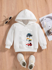 Baby Boys Cartoon Vehicle Sweatshirt Hoodie