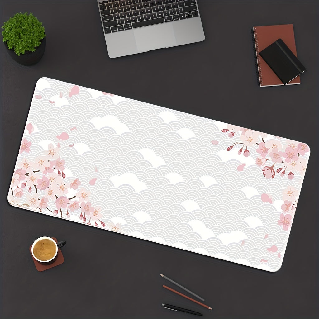 Pink Cherry Blossoms Mousepad for Computer & Office Desk