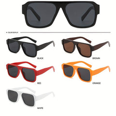 Men's Large Frame Sunglasses UV Protection For Outdoor Festivals