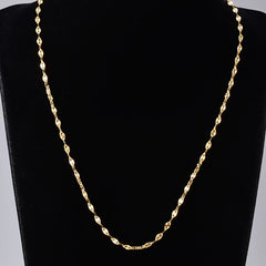 Golden Lips Chain Stainless Steel Men's Clavicle Chain