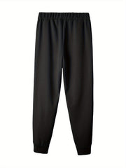 Leopard Heart Print Fleece Joggers with Pockets