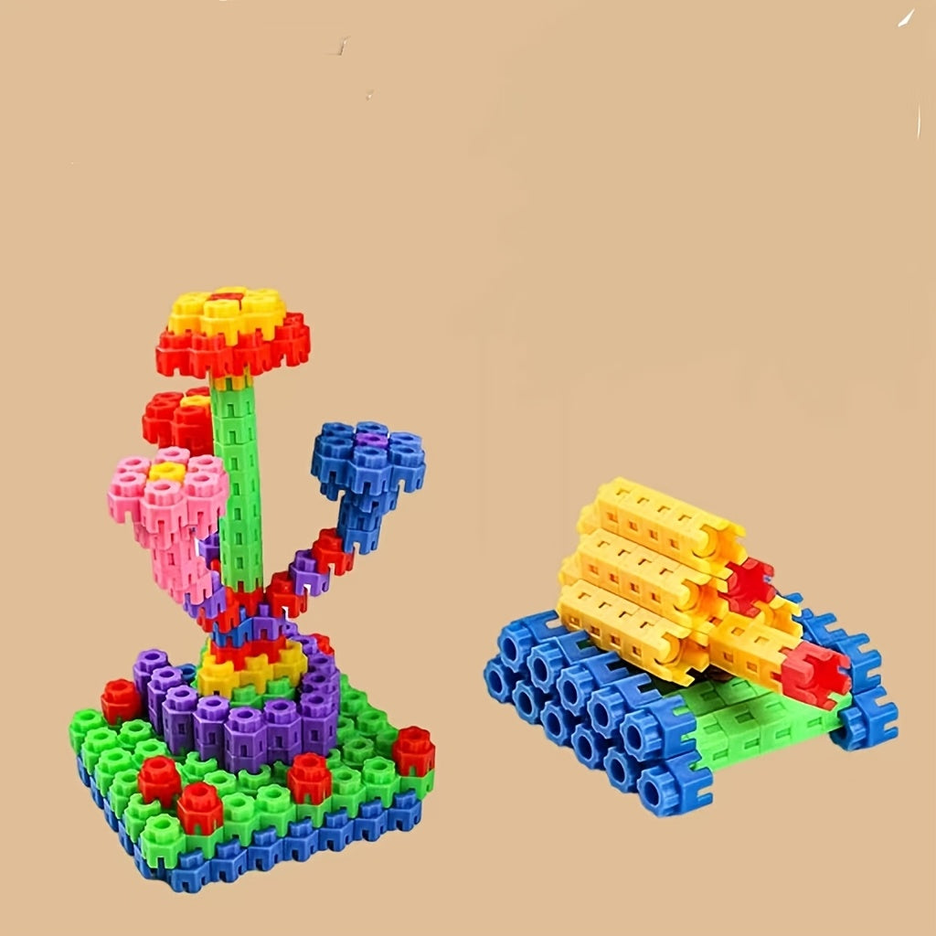 100-300pcs Hexagonal Building Blocks Educational Toys Shapes Logical Thinking