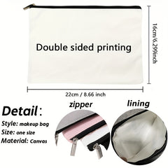 Cartoon Pattern Zipper Carry On Bag Lightweight Pouch