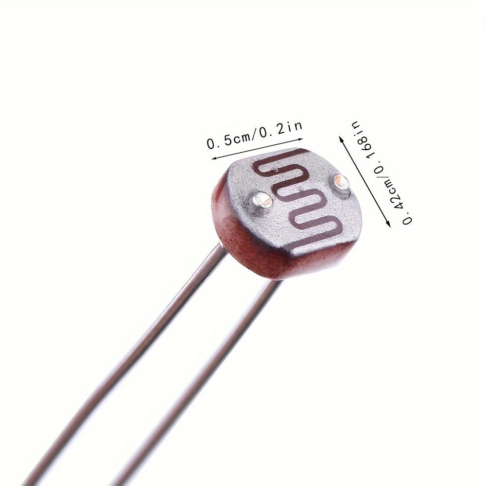 20pcs Photoresistor 5mm Assortment Pack for Circuits and Electronics