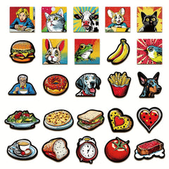 50pcs American Retro Graffiti Stickers Laptop Helmet Water Cup Decoration DIY