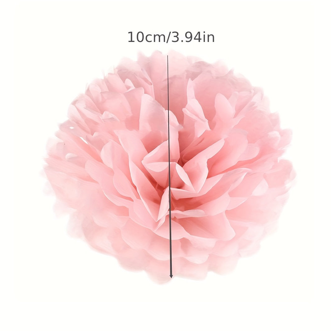 5pcs Hand Folded Paper Flower Ball for Weddings Birthdays Festivals