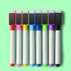 8 Colors Magnetic Dry Erase Markers for Whiteboard, Calendar - Office Supplies