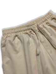 Men's Big V Letter Print Casual Drawstring Shorts