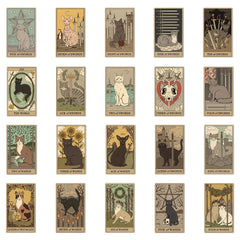 Cat Tarot Card Sticker Gift Decoration
