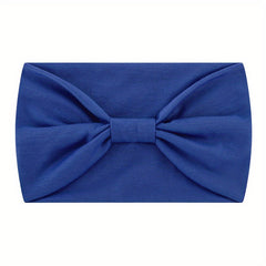 Solid Headband For Women Wide Brim Knotted Sports Yoga Bandana