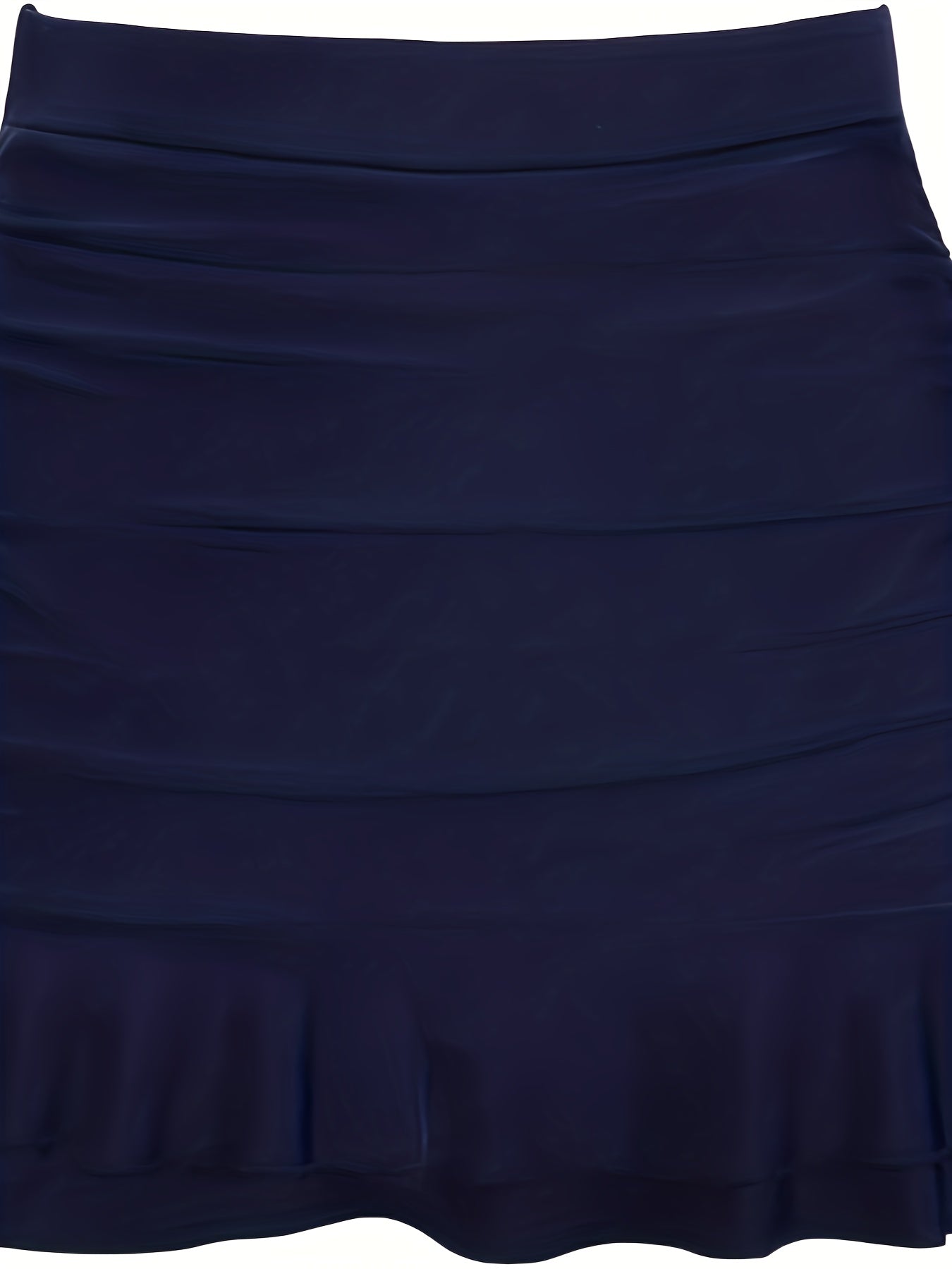  Sexy Bikini Bottom Ruched Ruffle Layered Mini Skirt