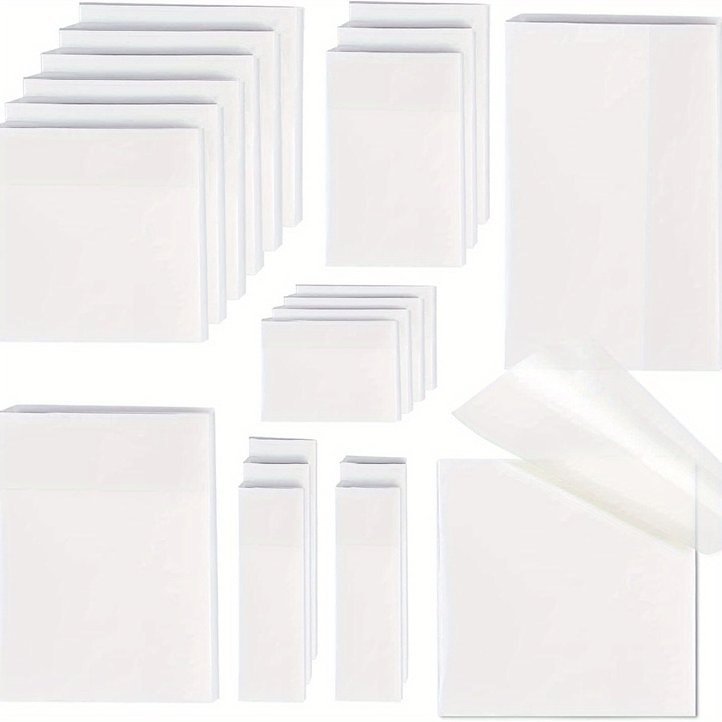 1000 Sheets Transparent Sticky Notes Set Student Waterproof Memo Pad