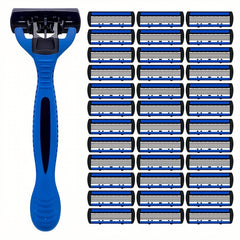 6-Layer Manual Safety Razor Set Stainless Steel Blades