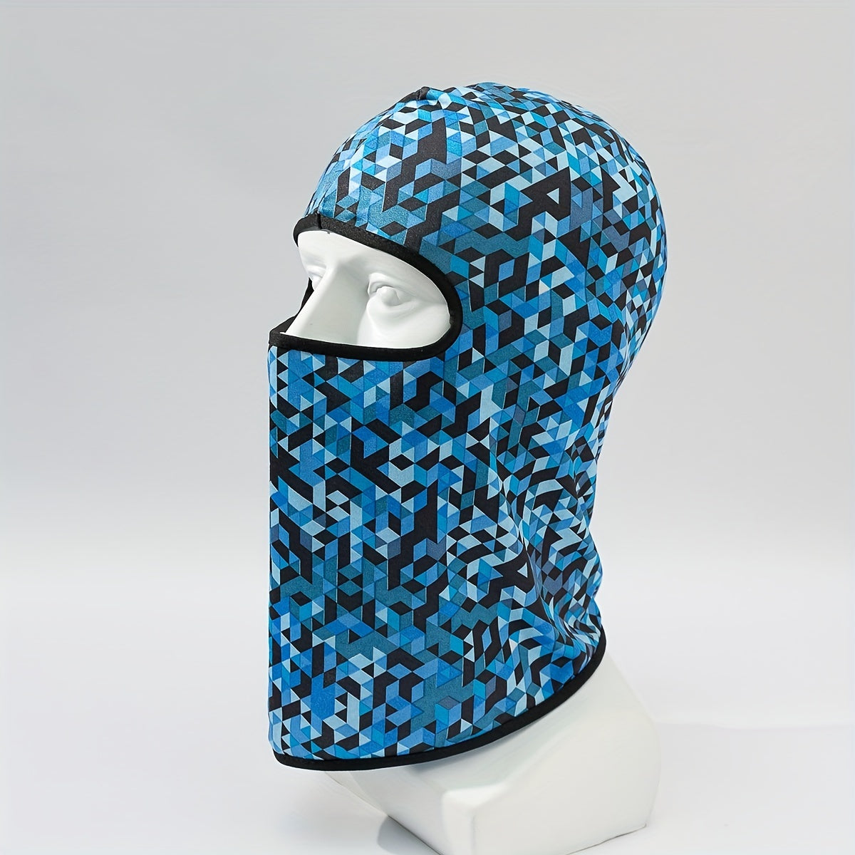 Camouflage Plaid Pullover Hat Men's Sun Protection Mask Hat