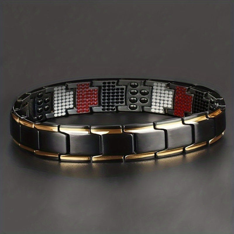 Magnetic Therapy Bracelet with Removable Links for Fathers