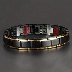 Magnetic Therapy Bracelet with Removable Links for Fathers