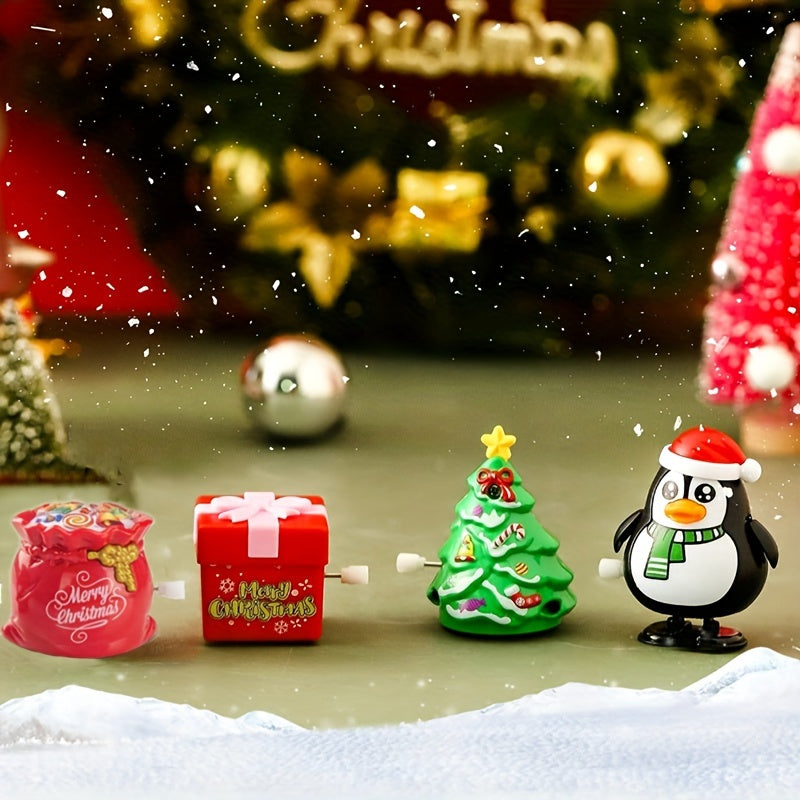 12pcs Christmas Wind up Toys Santa Claus Party Fun