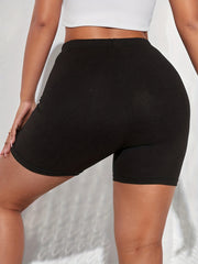 High Waist Skinny Biker Shorts for Women