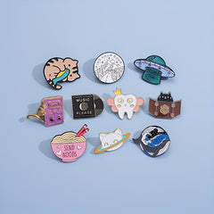5pcs Cute Animal Brooch Pins for Men, Gifts for Friends, Birthday