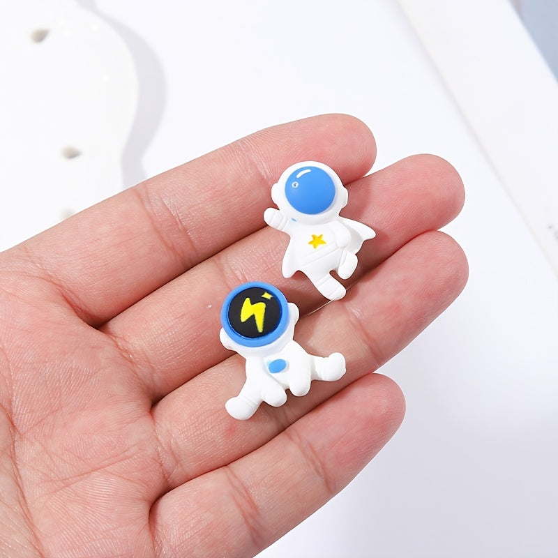 Cartoon Astronaut Resin Spaceman Pin Brooches for Kids