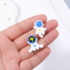 Cartoon Astronaut Resin Spaceman Pin Brooches for Kids