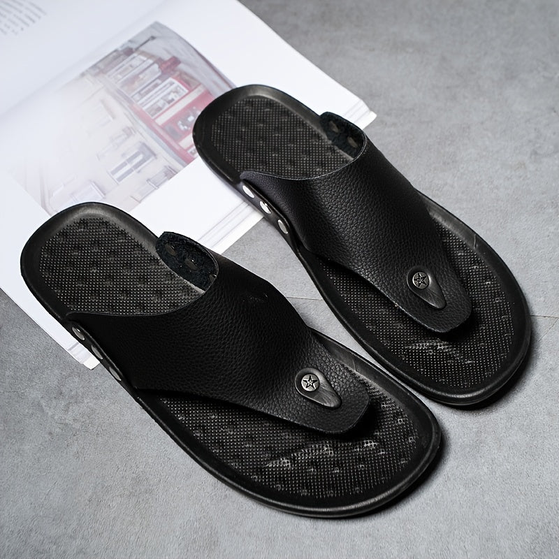Men's Summer Rome Flip Flop Beach Sandals Comfortable T Strap Open Toe Slipper