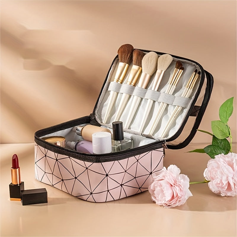 Waterproof Cosmetic Bag Travel Makeup Storage Portable Zipper Toiletry Bag