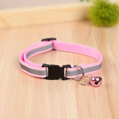 Reflective Pet Collar with Bell for Dogs and Cats
