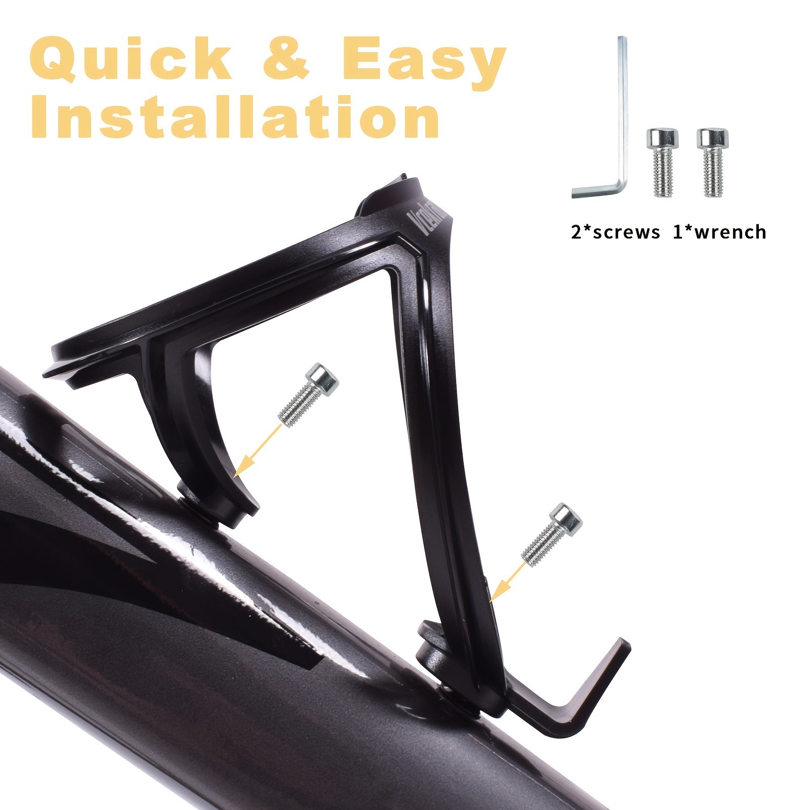 Bicycle Water Bottle Holder, Easy Installation, Durable Bike Accessory