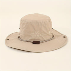Western Sun Hat Beige Boonie Hat Unisex UV Protection