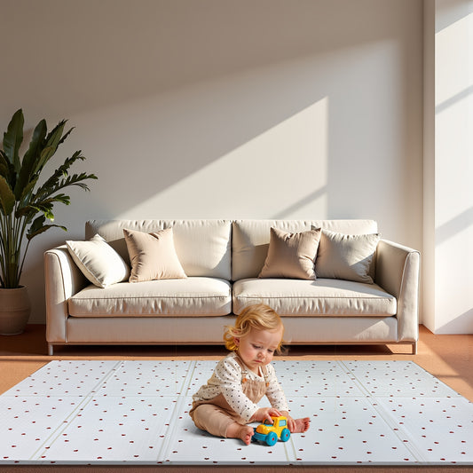 Waterproof Kids Play Mat Easy Clean PE Surface Portable