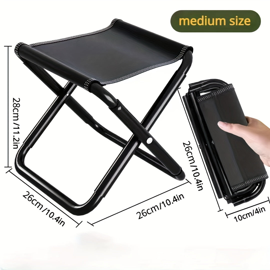 Portable Ultralight Foldable Stool Stainless Steel Folding Chair