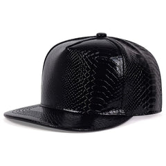 Men's PU Leather Hip Hop Cap