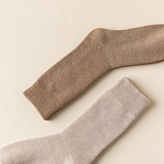 Women's Knit Style Winter Crew Socks - Thick & Warm