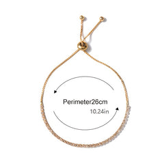 Dainty Bracelet Rhinestone Claw Link Chain Ladies Clothing Accessories