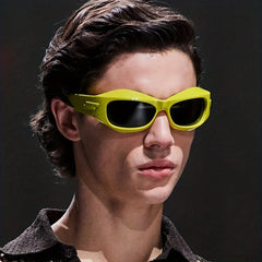 Steampunk Style Y2K Sunglasses Men's Cycling Sports Sunglasses