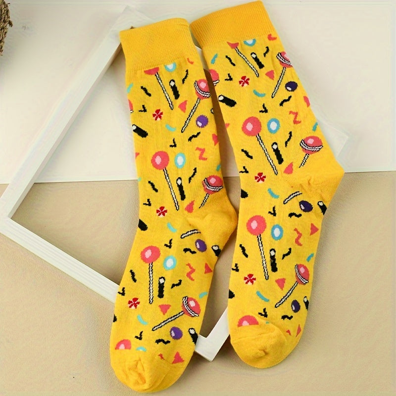 Candy Print Socks Women's Stockings