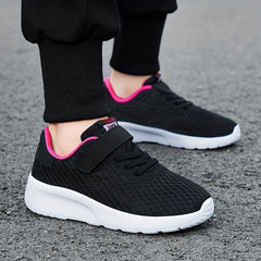 Boy's Breathable Sneakers Comfy Non Slip Soft Sole Shoes for Outdoor Activities