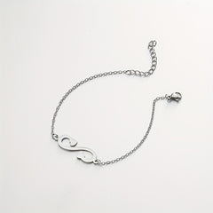 Men's Lightning Round Love Bracelet, Adjustable Charm