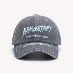 Outdoor Curved Brim Letter Embroidery Men's Peaked Cap Baseball Cap