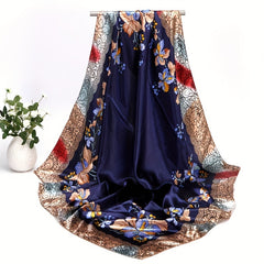 Satin Sun Protection Sunshade Shawl Soft Scarf