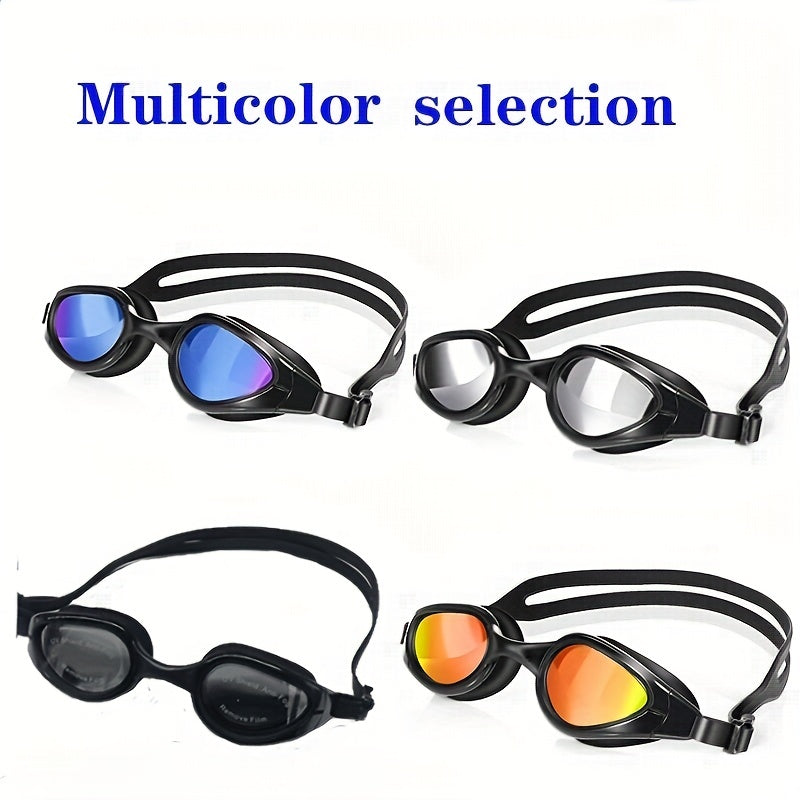 Unisex Swimming Goggles Adult Soft Silicone Non Leaking Anti Fog UV Protection