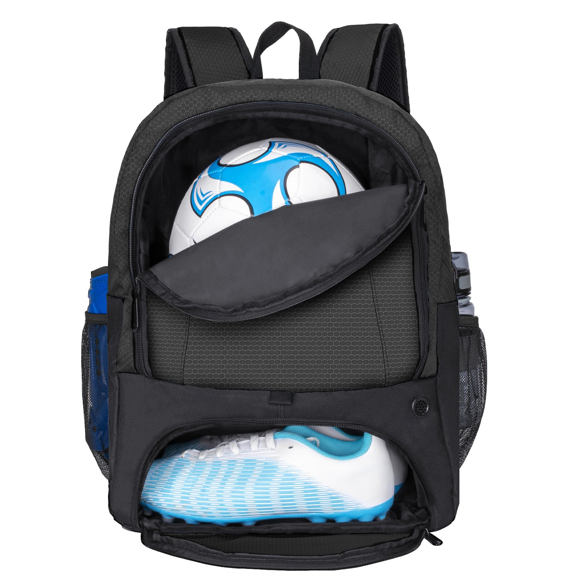 Youth Soccer Ball Bag Backpack with Shoe Compartment