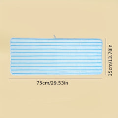 Striped Pattern Hand Towel Coral Fleece Soft Skin-friendly Absorbent