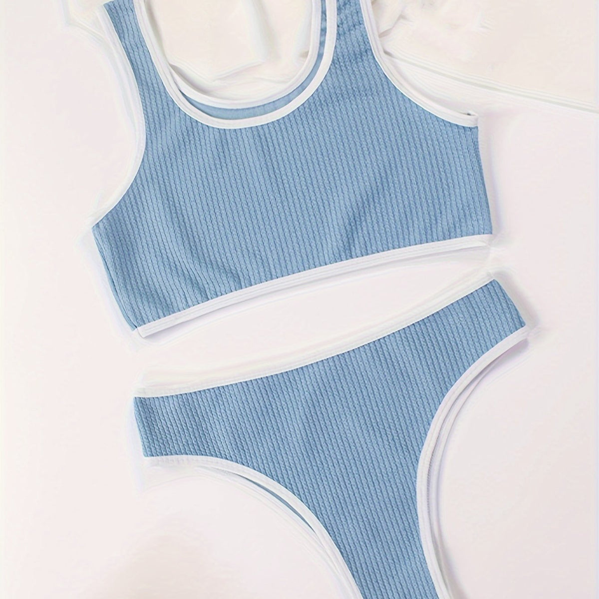 Colorblock Wireless Bra & Panties Set Lingerie
