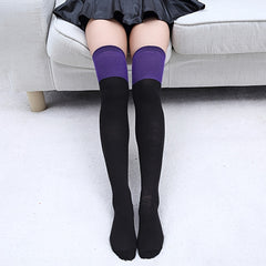 Colorblock Knee High Socks Women's Stocking