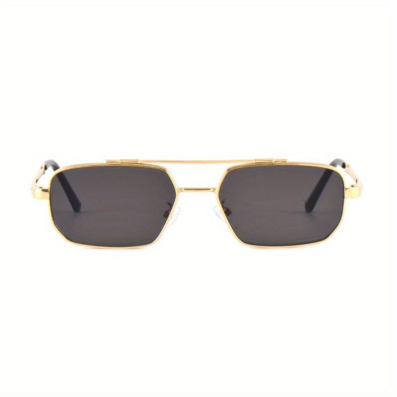 Small Square Frame Men's Sunglasses UV Protection Metal Sports Sunglasses