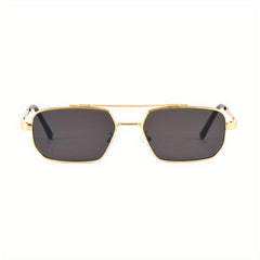 Small Square Frame Men's Sunglasses UV Protection Metal Sports Sunglasses